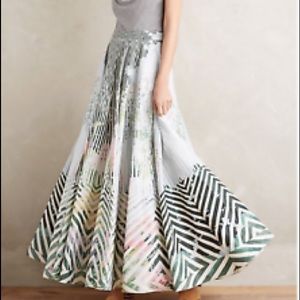 Anthropologie maxi skirt